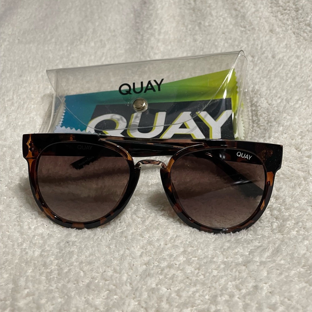 Quay Australia Odin Sunglasses Havana Tortoise 100% Authentic
